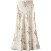 Women Elegant Gilded Printed Pleated Skirts Korean Fashion High Waist Overskirts for Women Vintage Fishtail Long Skirts Summer