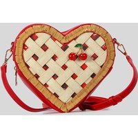 Niche Design Adult Creative Love Shape Shoulder Bag Unisex Cherry Cream Cake Box Bag Women Man Cartoon PU Handbag
