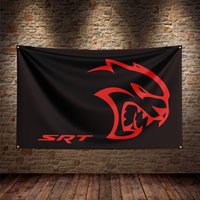 3X5Ft SRT Dodge Racing Car Flag Polyester Printed Car Banner For Decor