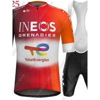 AliExpress France Tour Ineos Grenadiers Team 2025 Cycling Jersey Set Colombia Bicycle Clothing Bike Shirts Suit Bicycle Bib Shorts Maillot
