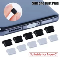 Silicone Type C Charging Port Protector - Anti-Dust Plug Stopper Cap for iPhone 15 Plus/Pro Max, Xiaomi, Samsung Devices