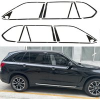 For BMW X5 F15 2014-2018 SUV Window Chrome Delete Blackout ABC Pillars Glossy Black Stickers