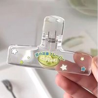 1PC Cute Japanese Ins-style Goldfish Clear Acrylic Binder Clip Document Piano Sheet Memo Organizer Stationery