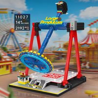 2192PCS Creative Expert Amusement Park Giant Pendulum Building Blocks Electric Model Education Assembly Toys for Adult Kid Gift
