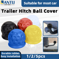 1/2/5PCS 4 Colors Universal Tow Ball Cover Weatherproof Dustproof Anti-Rust Protector Cap Premium Trailer Towing Exterior Parts
