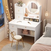 Modern simple dressing table, bedroom dressing table, storage cabinet integrated