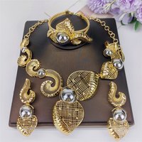 Hight Quality Big Jewelry Set 18K Gold Plated Two Tone Necklace Bracelet Sets Durable Hypoallergenic Gift 2026 New INS