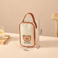 Portable Insulated Lunch Bag Cute Bear Large Capacity Cooler Bag Waterproof Thermal Food Container Bag for Students Adult