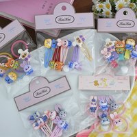 Potdemiel Hair Clip Zootopia Kawaii Girls Cartoon Creative Rubber Band BB Clip Children's Student Gift Wholesale Available