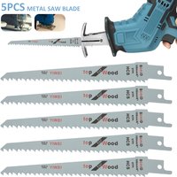 Lames de scie sauteuse alternative, scie sabre, lame de scie multi-scie pour couper le bois et le métal, rénovateur, outils électriques, accessoires, 5 pièces