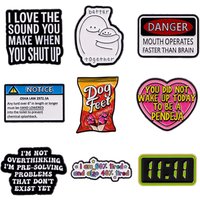 Funny Sarcastic Enamel Pin Humorous Quote Badge for Backpack Hat Lapel Pins "I Love The Sound You Make" Brooch Gift for Friends