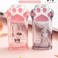 Kids Kawaii Cat Paw Pencil Sharpener Cute School Stationery Korean Stationery Gift for Children Office School Supplies