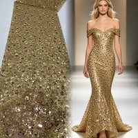 High Quality African Fabric for Women 2026 French Beaded Luxury Tulle Nigerian Sequins Net Lace Wedding Dress Material image 4
