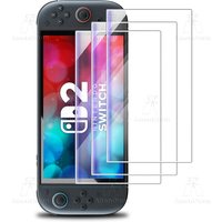 Switch 2 Anti-Blue Light Screen Protector 9H Hardness Shatterproof Anti-Scratch Anti-Fingerprint Bubble-Free HD Tempered Glass