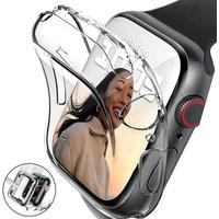 Screen Protector For Apple Watch 9 8 7 6 5 4 Ultra 3 2 1 Case Bumper Cover Watch Series 38mm 40mm 41mm 42mm 44mm 45mm 49mm Cover