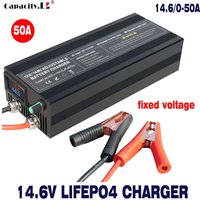 14.6V 50A/60A/85A/100A LiFePO4 Battery Charger For 12V 12.8V Lifepo4 Battery High Power Charger Power Bank Adapter Charger