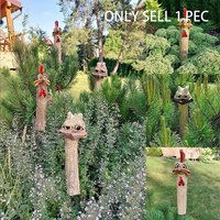 Funny Garden Hidden Chicken Statue Decoration,Funny Courtyard Ostrich Sculpture,Liven Up Your Garden Funny Long Neck Chicken