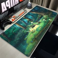 Mouse Pad Gamer P-pokemon Leafeon Large Gaming Accessories Keyboard Rubber Lock Edge Desk Mat Laptop Office Cabinet Mousepad