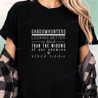 Shadowhunters Movie - Dark Shadow Summer Casual Trendy All-Purpose Round-neck T-shirt for Men and Women