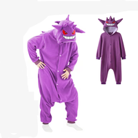 Vêtements de cosplay anime XXL pour adultes, combinaisons Gengar pour enfants, pyjamas kigurumi, pyjamas de Noël, costume complet pour Halloween