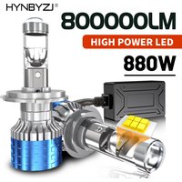 HYNBYZJ H4 H7 LED Projector Lens H8 H9 H11 9005 9006 HB3 HB4 Car Headlight Bulb Canbus Lamp for Car/Motorcycle 12V 24V 800000LM