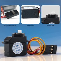 DM-S0020 2.1g Mini Micro Servo 180 Degree Angle Plastic Gear Servomotor 4.8V-6V for RC Hobby/DIY Toys Ultra-Light Coreless Motor
