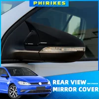 Side RearView Mirror Cover Caps Mirror Tools Case Gloss Black Tuning New For VW Golf MK6 MK7 7.5 GTI R GTD Base 2009-2020