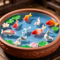 creative mini koi sprouts, used for DIY decoration of courtyard garden landscaping, fish tank landscaping and desktop decoration