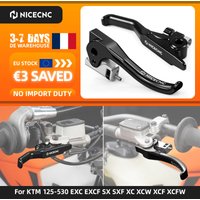 NICECNC Kurze Bremshebel und Kupplungshebel für KTM EXC 300 EXC-F 350 SX 125 SXF 450 2014-2025 Sherco SE 300 R Husqvarna TM Triumph