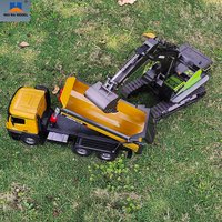 1/14 Huina 1593 573 540 RC Excavator Dumper Truck Crawler 2.4G Remote Control Alloy Tractor Loader Raido Controlled Car Digger