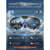 AliExpress GUHUAVMI 2026 Cycling AI Smart Glasses Men 3000W Camera 1200P Video ChatGPT AI Voice Assistant 32GB 150+Translation WiFi Smart Sunglasses