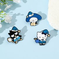 Cute Cartoon Creativity Brooch BadBadtz-Maru Hello Kitty Cinnamoroll Metal Badge Jewelry Clothing Backpack Accessories