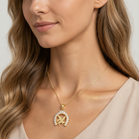 Nidin Phoenix Bird Pendant For Women Micro Inlaid Zircon Flying Eagle Swallow Charm Necklaces Luxury Clavicle Chain Jewelry Gift