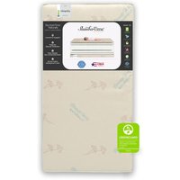 Dual Sided Crib Toddler Mattress Firm Soy Foam Core Natural Cotton Cover GREENGUARD Gold Certified Waterproof Baby Sleep Surface
