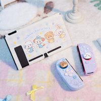 GeekShare Mikko Sweet Thoughts Thumb Grip Caps JoyCon Cover Game Card Box Protective Case for Nintendo Switch/OLED