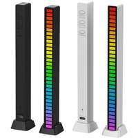 RGB Sound Reactive LED Light - Voice Controlled Music Rhythm Lamp with RGB color APP Control for Gaming Desk/Home/Office/Car