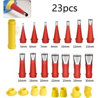 23 Pcs Stainless Steel Caulking Tools Set for Silicone Sealant Applications in Kitchen, Bathroom & Sink Joints -Construction Use