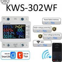 KWS-302WF APP Tuya Smart Life WIFI AC170-270V Voltage Mete 0-63A Current Meter Electricity Power KWH Wattmeter Module