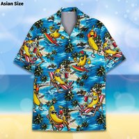 2025 New Funny Banana Hip Hop Men Hawaiian Shirt 3d Print Novelty Trendy Beach Blouse For Men Women Summer Baseball Aloha Tops