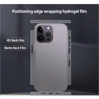 For Apple iPhone 17 16 15 14 13 12 Pro Max Positioning Wrap Side Edge Scratch Soft TPU Matte/HD Back 3M Skin sticker