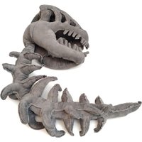 80cm 3D Dinosaur Skull Costume Realistic Halloween Skeleton Dinosaur Themed Role-Playing Prop for Adults And Kids