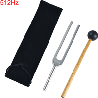 Miwayer 512Hz Tuning Fork, Solfeggio Vibration Therapy Tool for Deep Calming, Body Pain Relief, Chakra Balance & Energy Restorat