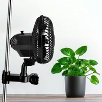 EU Plug Grow Tent Clip Fan with Oscillating Feature Quiet 2 Speed Powerful Air Circulator for Hydroponics Greenhouse Kitchen RV