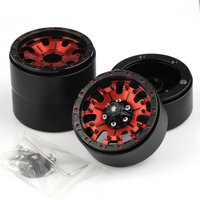 4 Stück CNC Aluminium-Legierung 1,9 Beadlock-Felgen für 1/10 RC Crawler Auto Axial SCX10 90046 AXI03007 TRX4 VS4-10 Redcat Gen8 RBX10