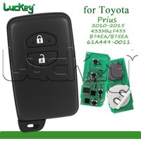 Car Remote Key for Toyota Avensis Prius 2010-2015 433Mhz FSK 4D Chip Auto Smart Key Fob 2Buttons F433 B74EA B75EA 61A449-0011