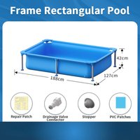 Home Outdoor Yard Thickened Mesh Frame Swimming Pool Various Sizes 2026