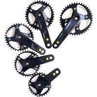AliExpress GANOPPER 114mm 127mm 135mm 140mm 152mm 160mm Square Taper MTB Crankset 104 BCD Mountain Bike Single Speed 1X Crank Arm Chainwheel Crank
