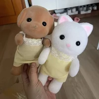 (dog Out of stock)Unofficial 21cm Forests Familys Animal Movable Limbs Figure Phone Stand Holder Ornament Cute Room