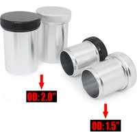 Universal Aluminium Car Vehicle Weld On Filler Neck & Cap 2"/1.5" Fuel Surge Tank Water Tank & Radiator & Coolant Reservoir Caps