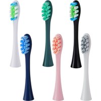 6Pcs Suitable for OCLEAN/OKLIN X Electric Toothbrush Head One/SE/XPRO/Z1/AIR Universal Replacement Head Adult 2258 Soft hair